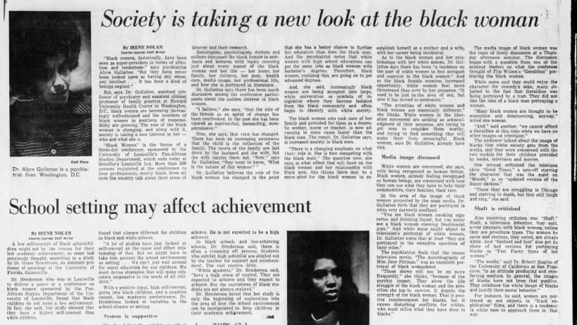 Society is Taking a New Look at the Black Woman/Irene Nolan