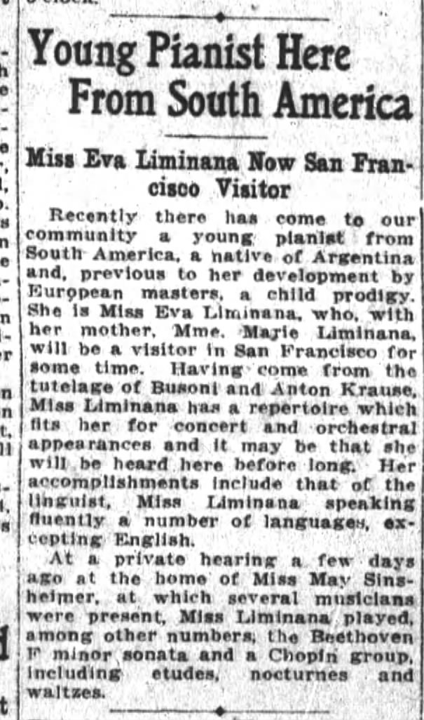 Eva Liminana 1916