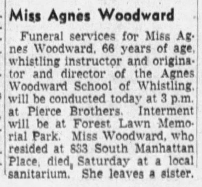 Agnes Woodward 1938