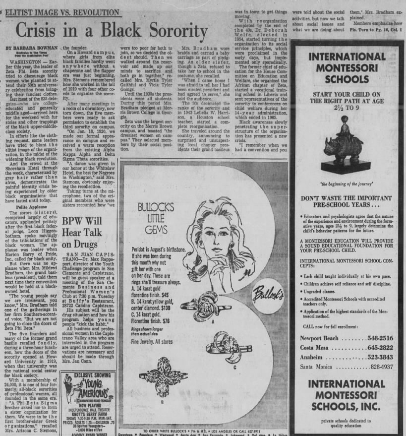 Crisis in a Black Sorority/Barbara Bowman