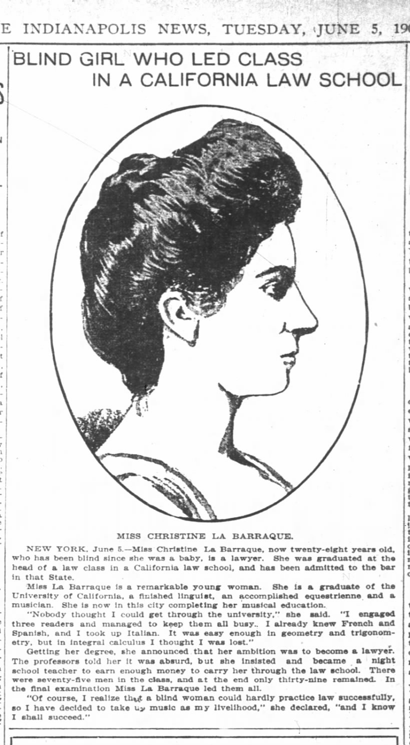 Christine la Barraque (1906).