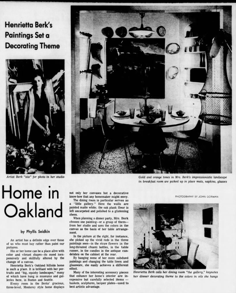 Home in Oakland/Phyllis Seidkin