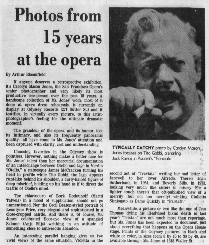 Photos from 15 Years at the Opera/Arthur Bloomfield