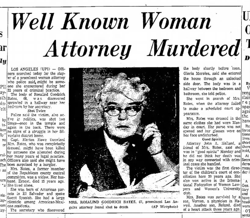Well Known Woman Attorney Murdered