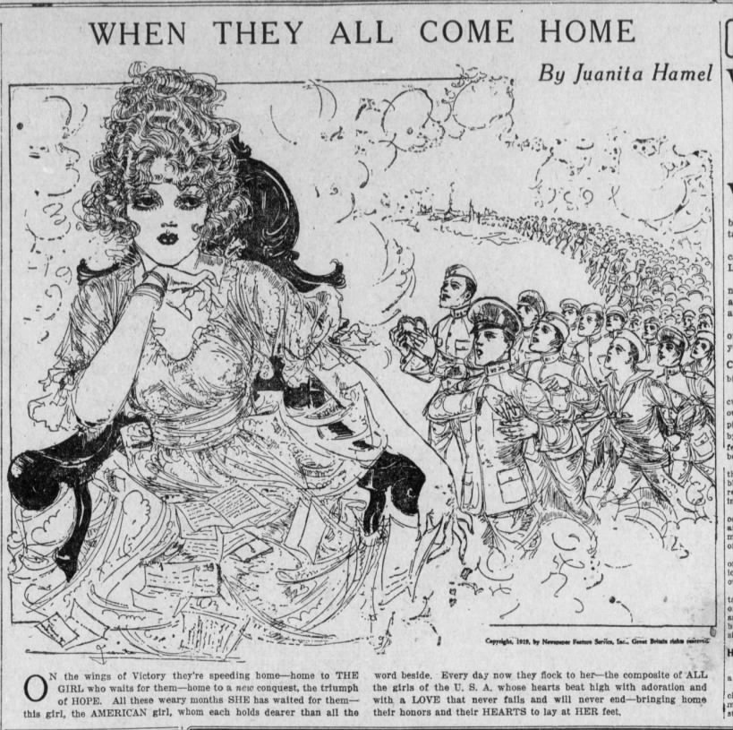 Juanita Hamel, "When They All Come Home" (1919)