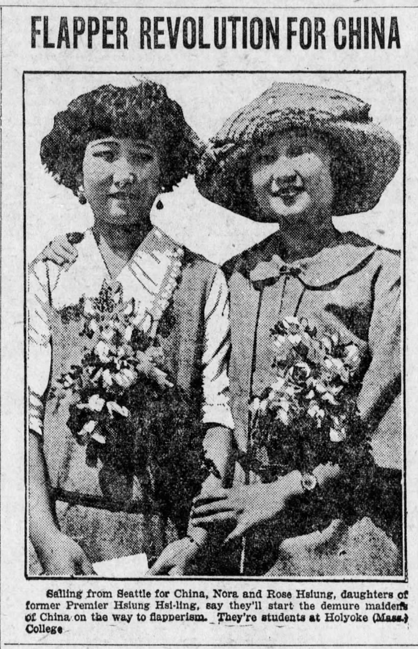 Nora and Rose Hsiung 1922