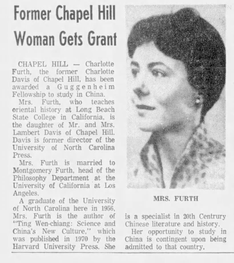 Former Chapel Hill Woman Gets Grant