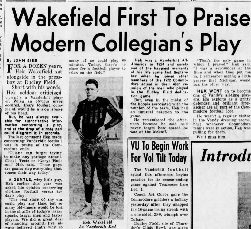 Wakefield First To Praise Modern Collegian's Play