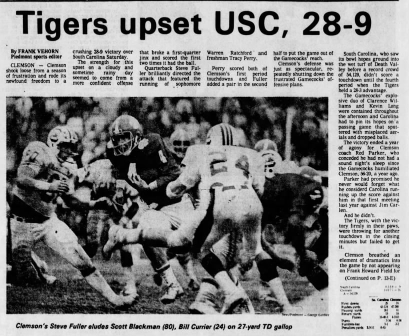 Tigers upset USC, 28-9
