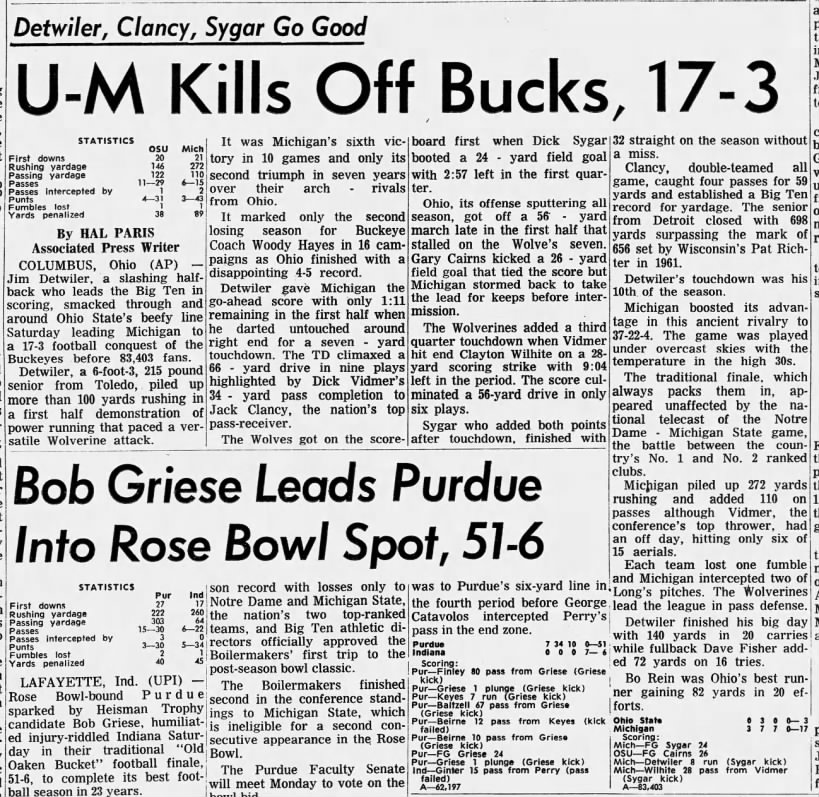 Detwiler, Clancy, Sygar So Good: U-M Kills Off Bucks, 17-3