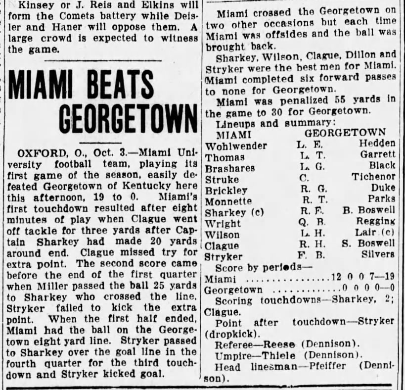 Miami Beats Georgetown