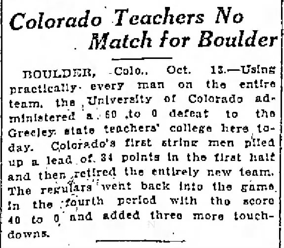 Colorado Teachers No Match for Boulder