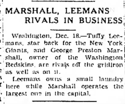 Marshall, Leemans Rivals In Business