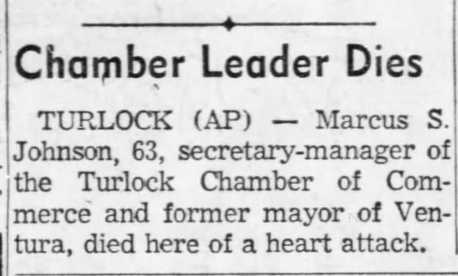 Chamber Leader Dies
