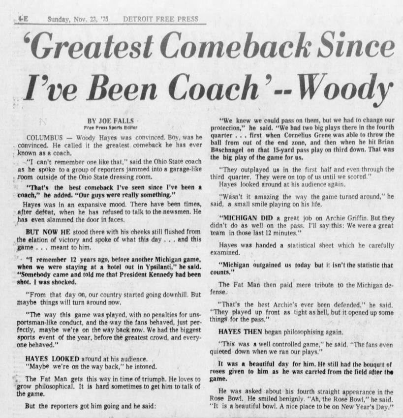 'Greatest Comeback Since I've Been a Coach' -- Woody