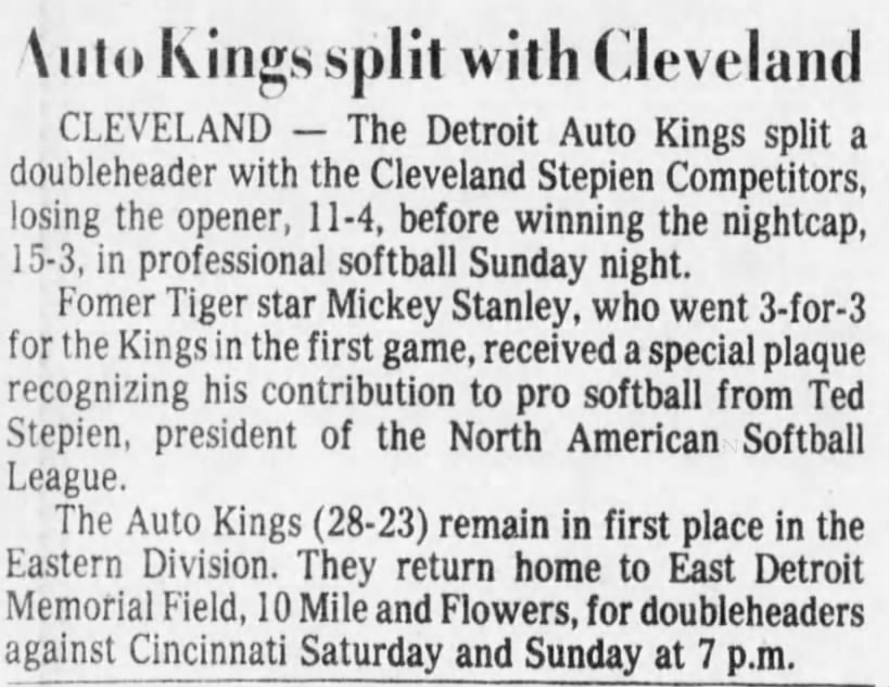 Auto Kings split with Cleveland