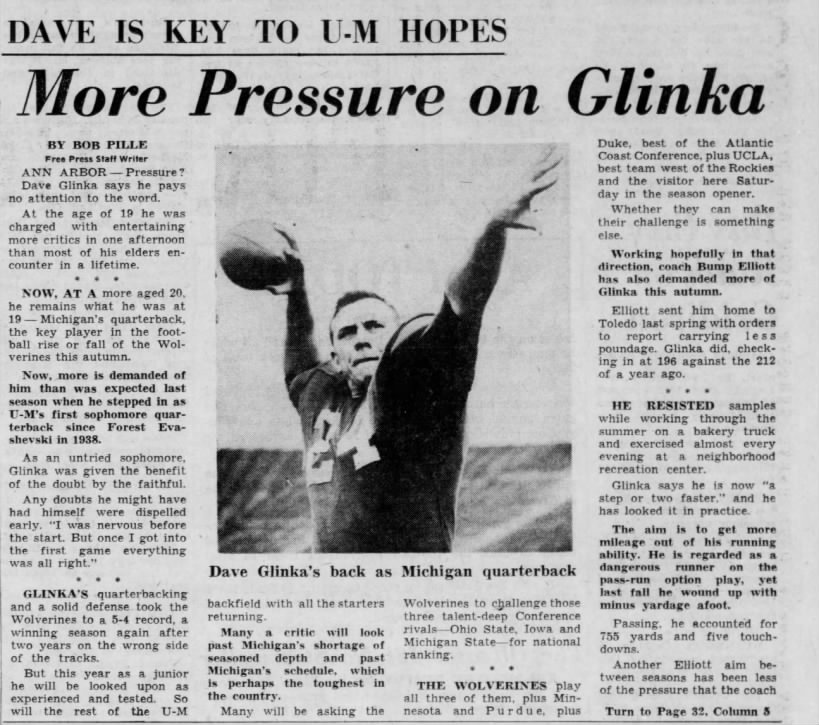 More Pressure on Glinka