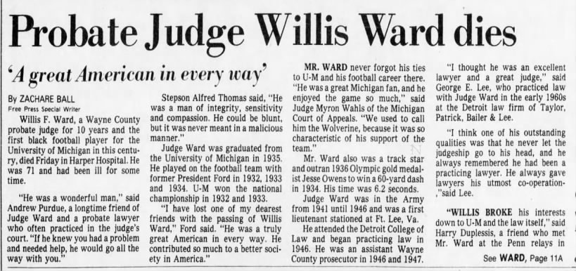 Probate Judge Willis Ward dies