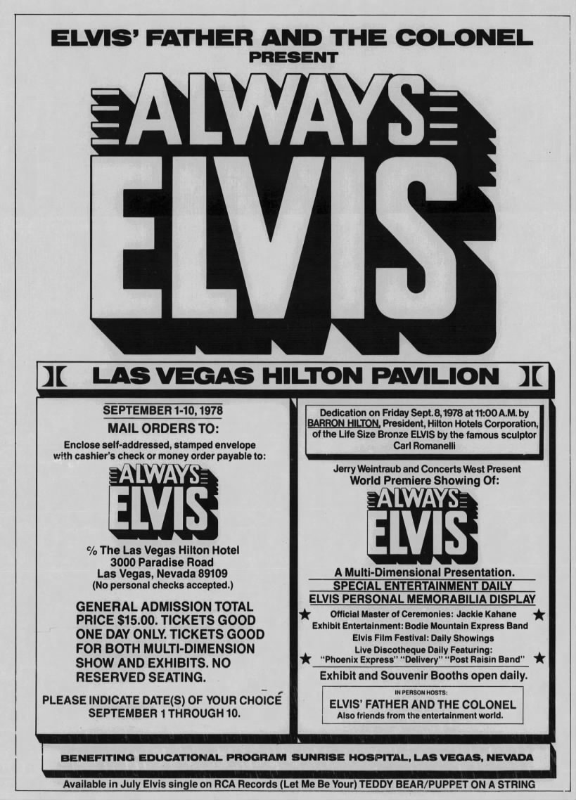 Always Elvis advertisement