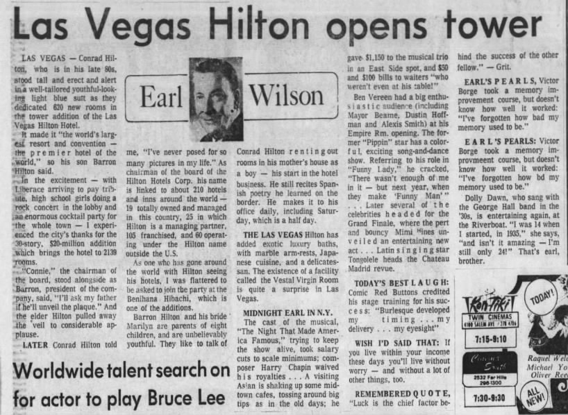 Las Vegas Hilton opens tower