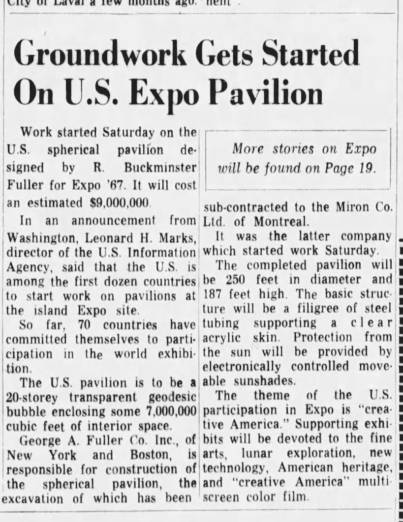 Groundwork Gets Started On U.S. Expo Pavilion