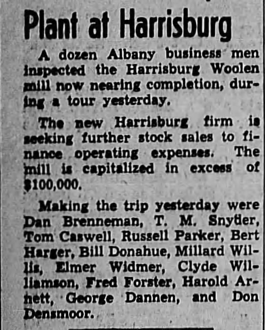1951-2-10 Russell inspects Harrisburg Woolen mill
