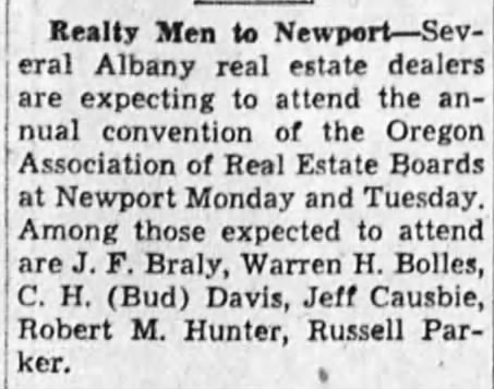1953-9-12 Realtors to Newport