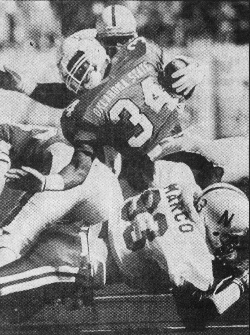 1987 Thurman Thomas and Jon Marco, Nebraska vs Oklahoma State football