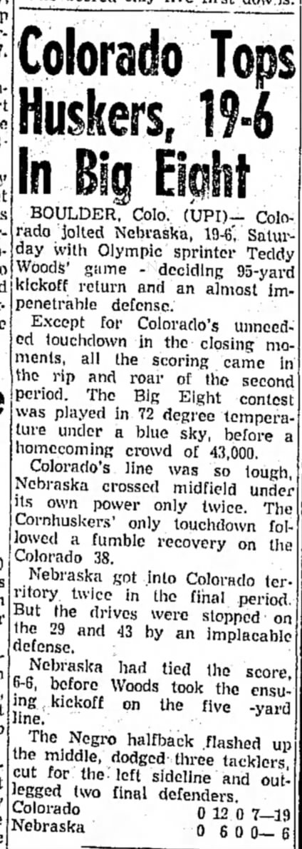 1960 Nebraska-Colorado football, UPI