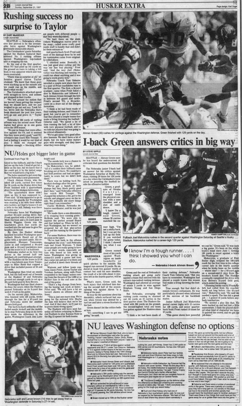 1997 Nebraska-Washington football LJS2