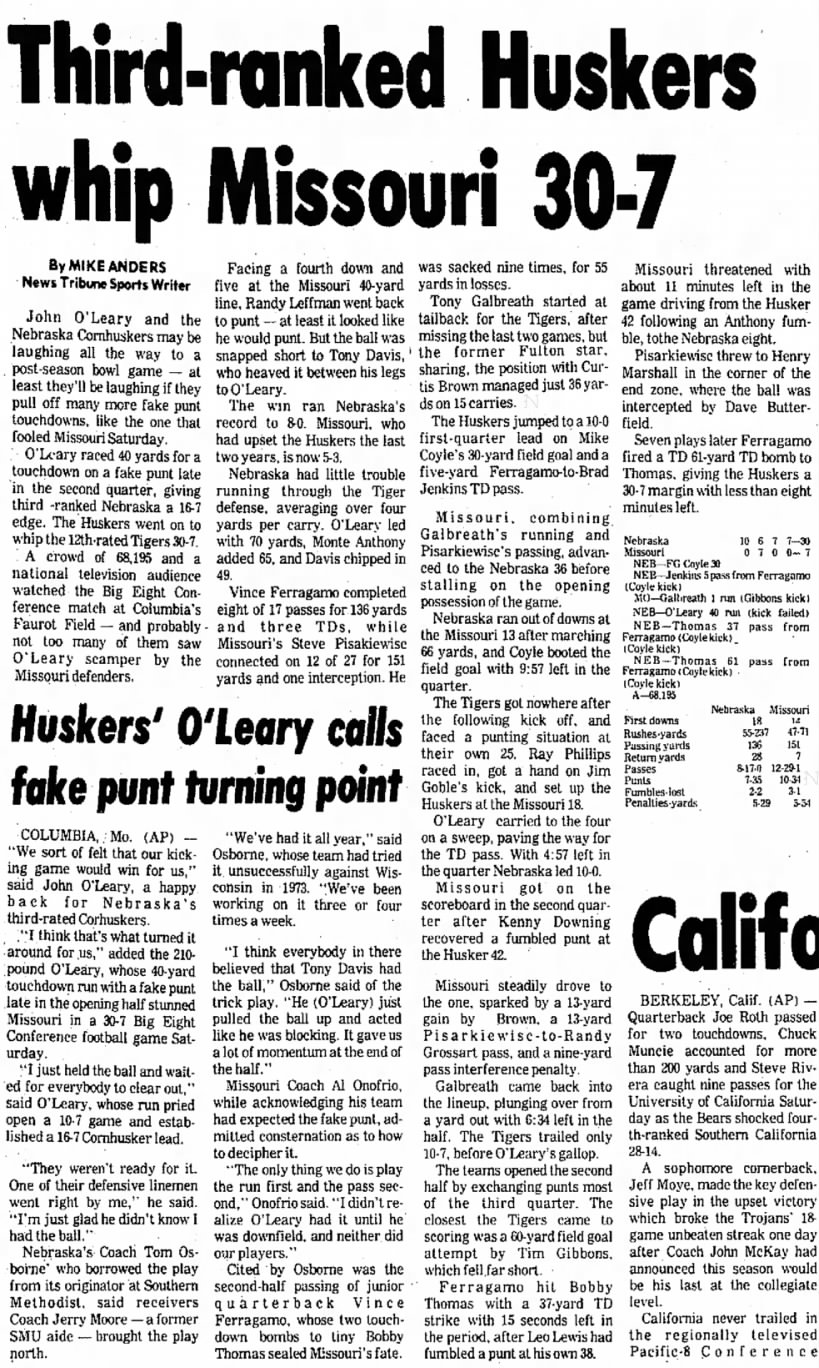 1975 Nebraska-Missouri, Jeff. City paper