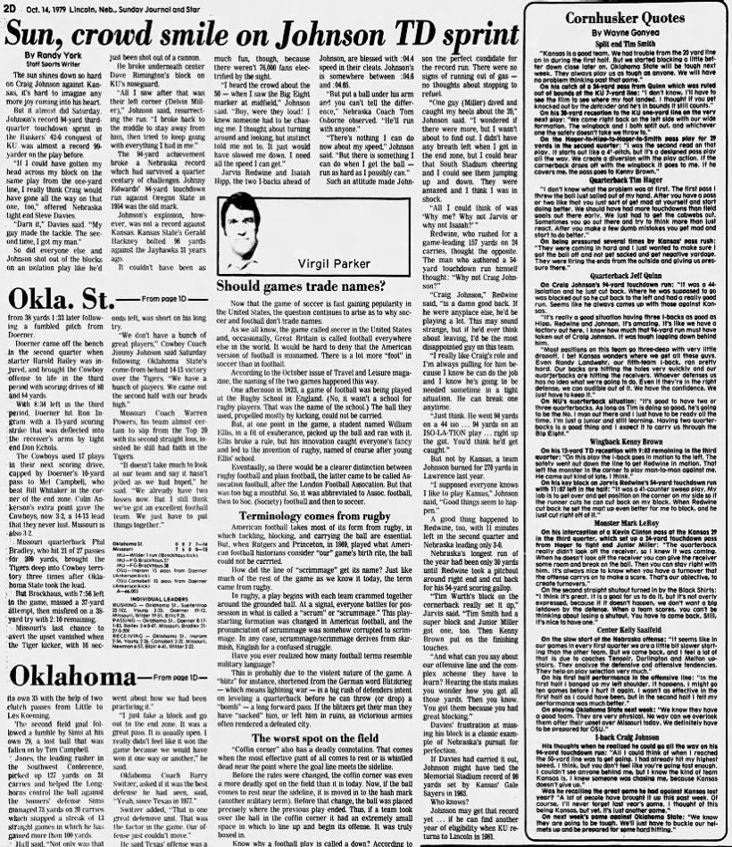 1979 Nebraska-Kansas football LJS5