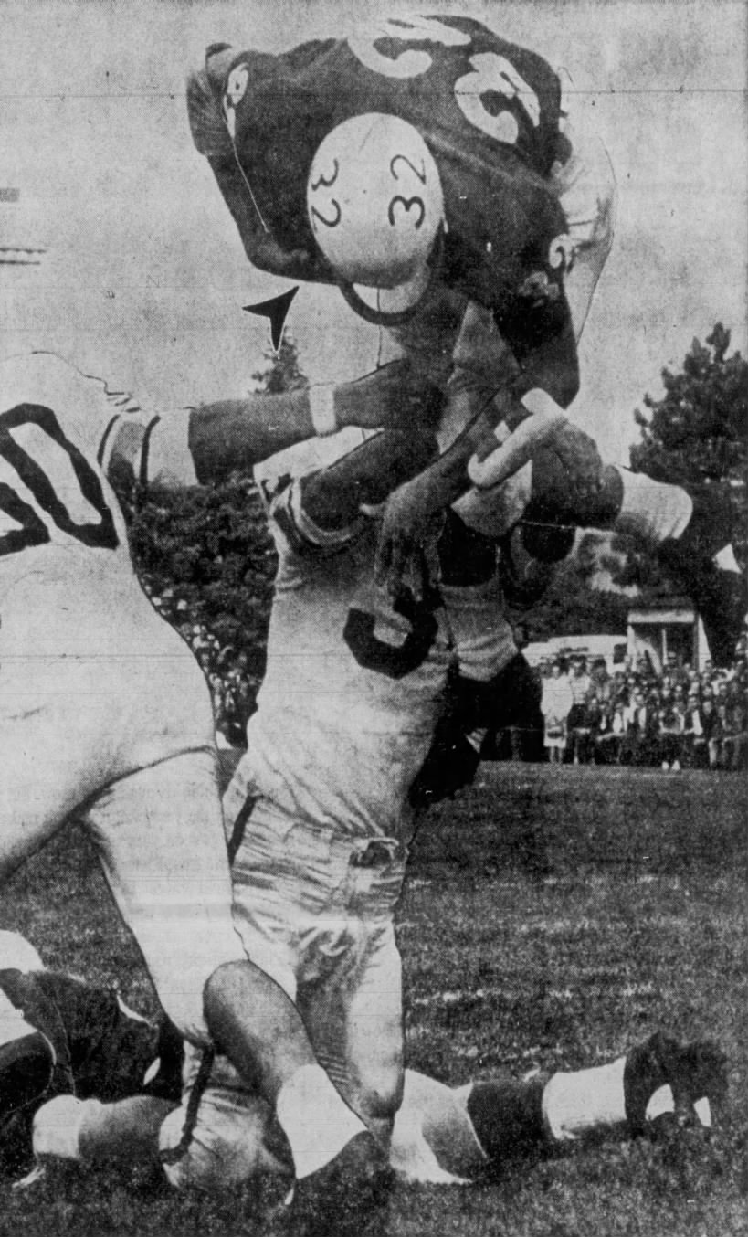 1964 Kent McCloughan Nebraska football vs Oklahoma State photo