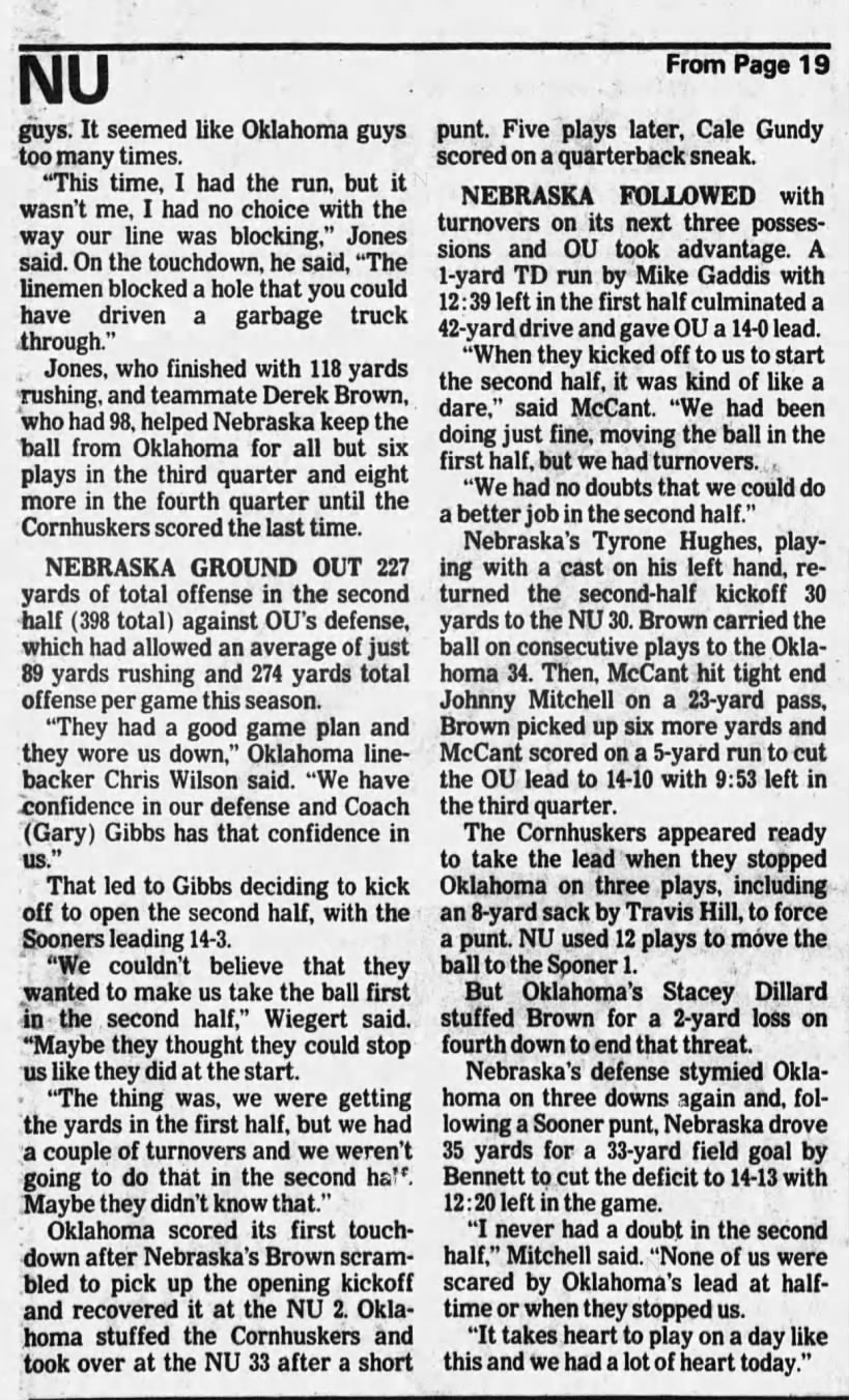 1991 Nebraska-Oklahoma LJS2