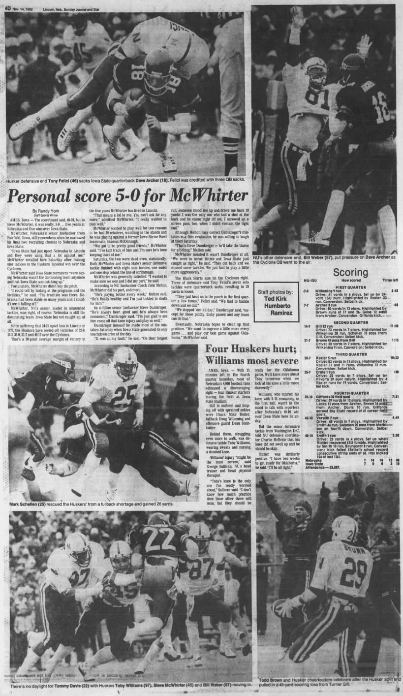 1982 Nebraska-ISU photos 1