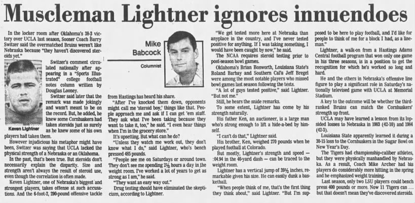 Keven Lightner interview, 1987
