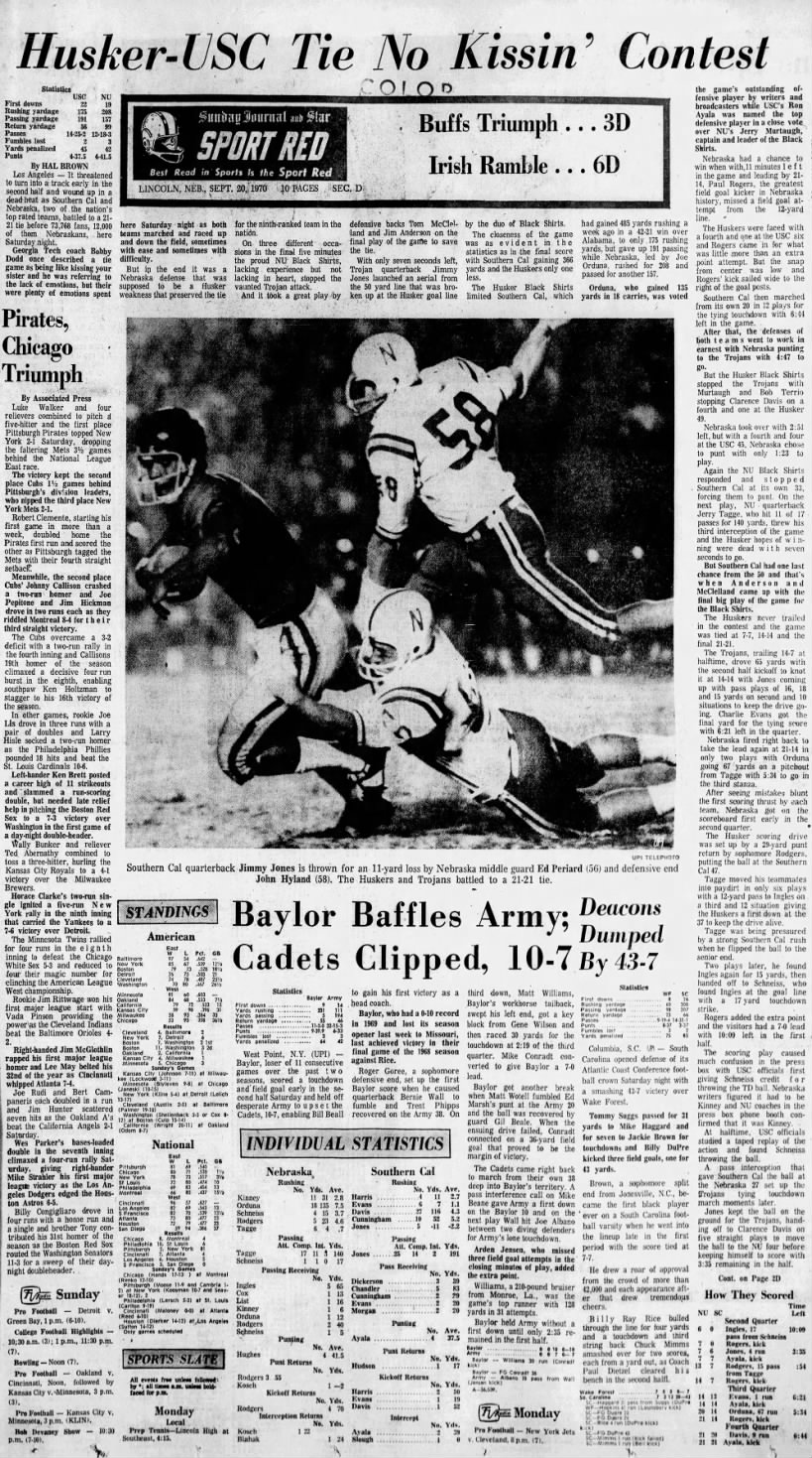 1970 Nebraska-USC football, LJS1