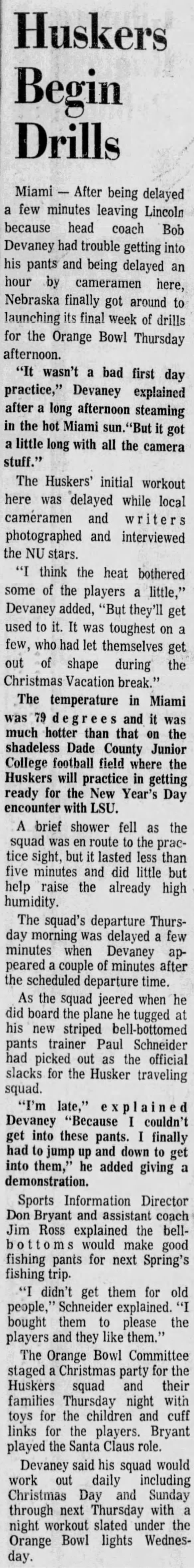 1970.12.24 First practice in Miami