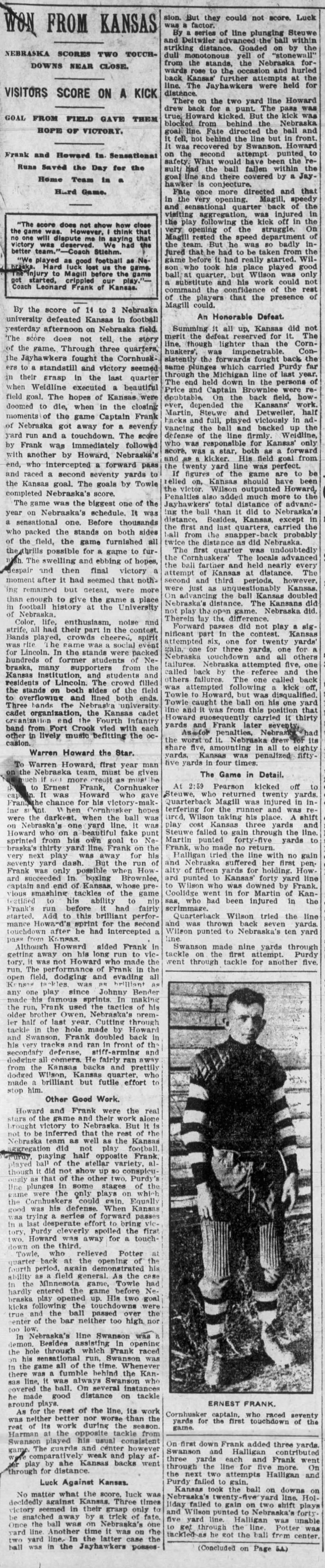 1912 Nebraska-Kansas part 1 Journal