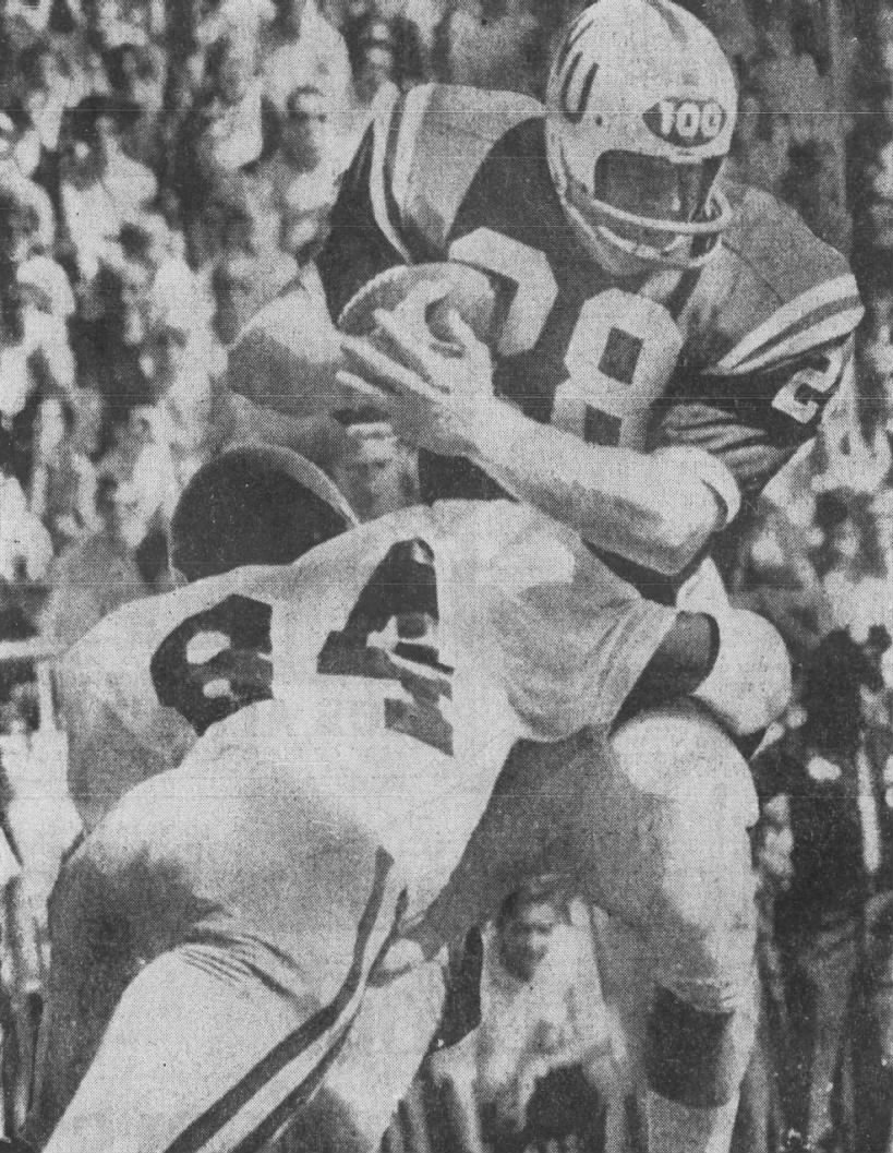 1969 Nebraska-Southern Cal football photo, Larry Frost