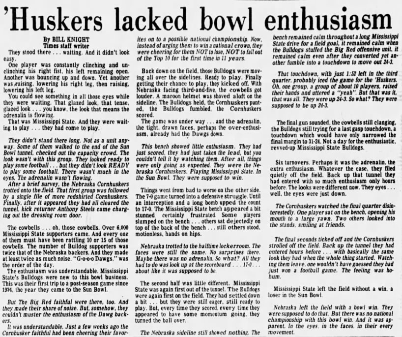 1980 Sun Bowl, El Paso Times 3