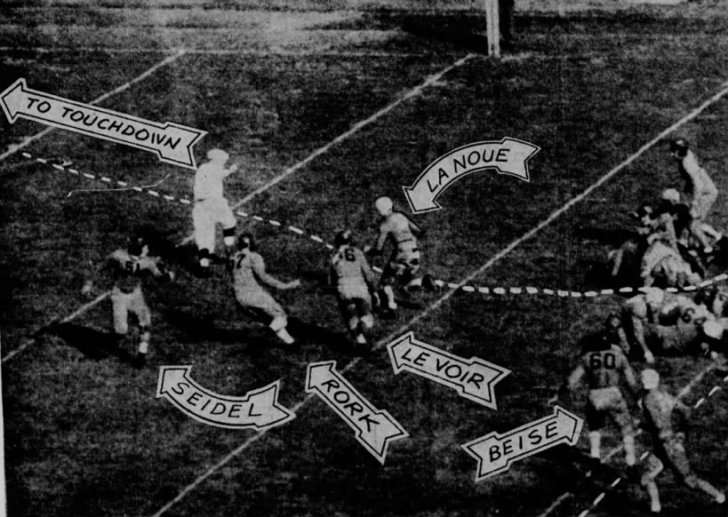 1935 LaNoue touchdown vs Minnesota, Nebraska football