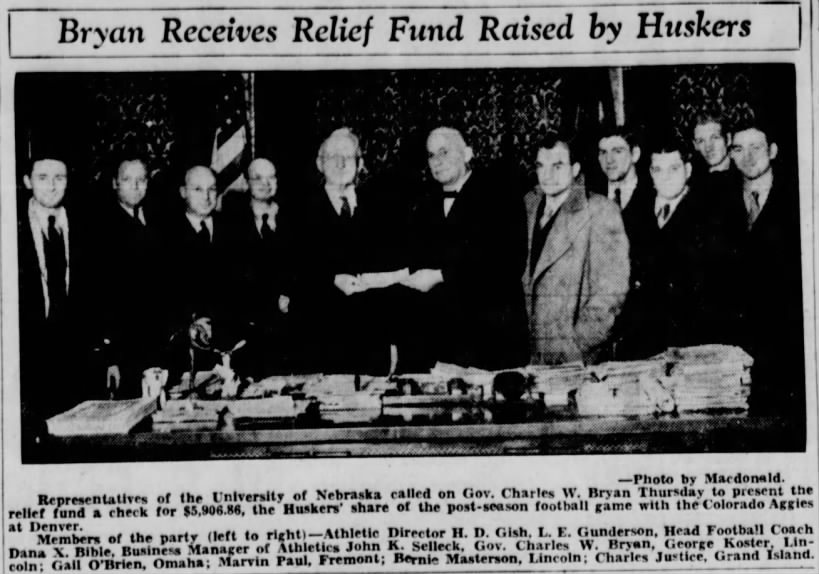 1932 proceeds from charity game