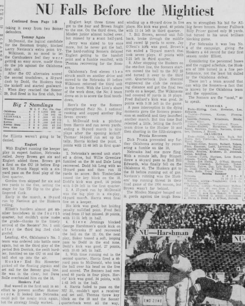 1956 Nebraska-Oklahoma football part 2
