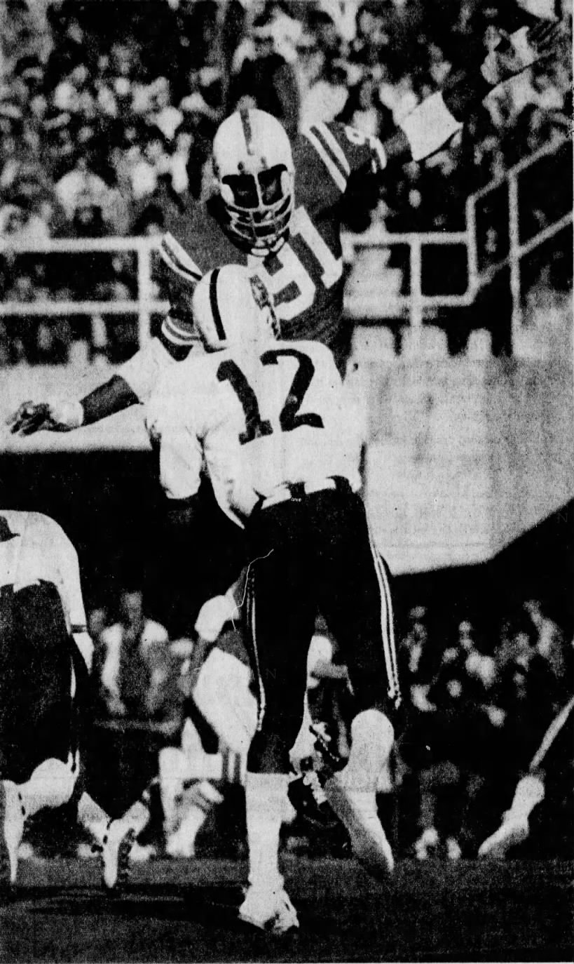 1974 Nebraska-Kansas State football photo, Ron Pruitt