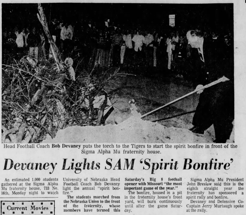 1970.10.05 Missouri week bonfire
