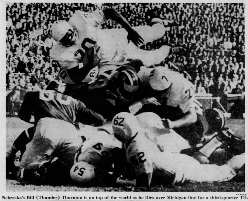 Thornton TD vs Michigan 1962 photo