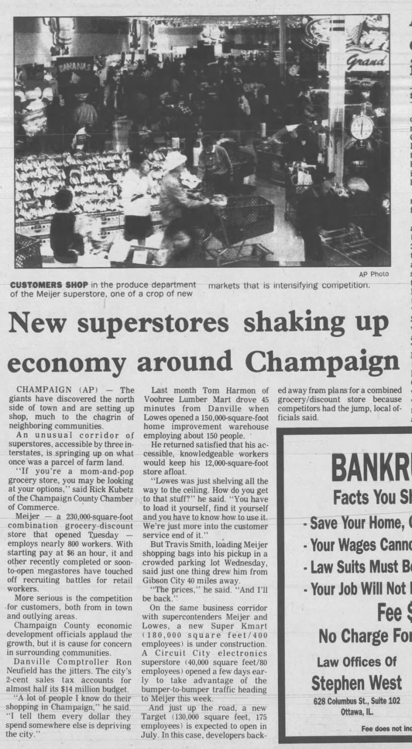 New superstores shaking up economy around Champaign