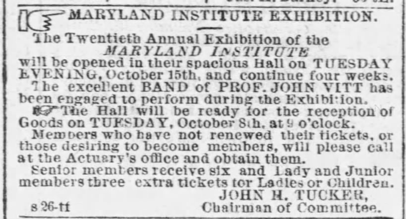 Maryland Institute Exhibition opens