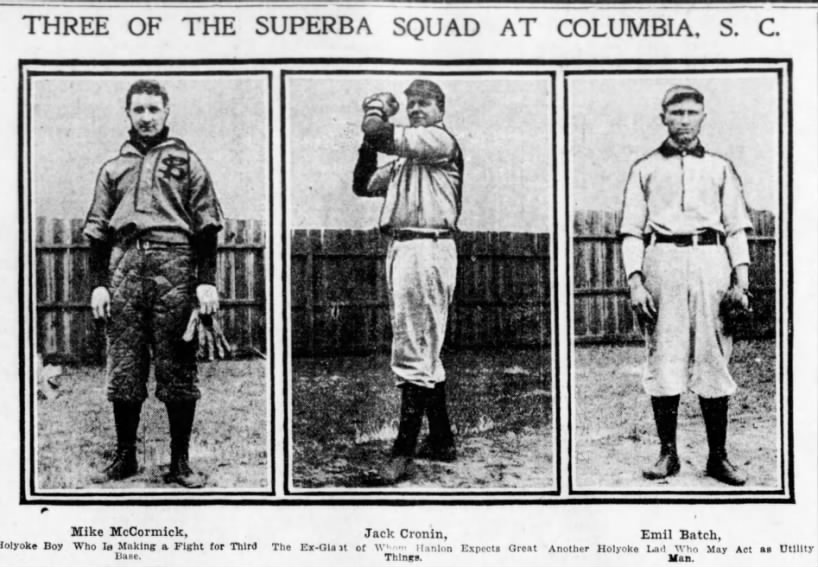 Brooklyn Daily Eagle, Mar 29 1904; Photo of McCormick, Cronin and Batch of Superbas